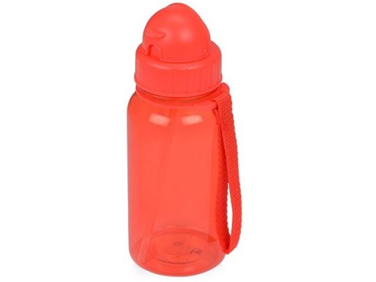 Бутылка для воды со складной соломинкой Kidz 500 мл, красный, арт. 017566503