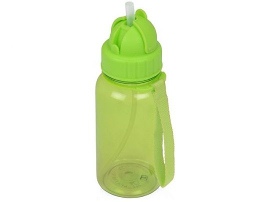 Бутылка для воды со складной соломинкой Kidz 500 мл, зеленое яблоко, арт. 017566603