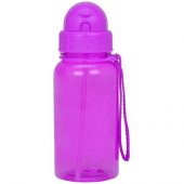 Бутылка для воды со складной соломинкой Kidz 500 мл, фиолетовый, арт. 017566703