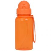 Бутылка для воды со складной соломинкой Kidz 500 мл, оранжевый, арт. 017566803
