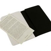 Записная книжка Moleskine Cahier (в клетку, 1 шт.), Pocket (9х14см), черный, арт. 017621503