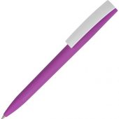 Ручка пластиковая soft-touch шариковая Zorro, фиолетовый/белый, арт. 017566403