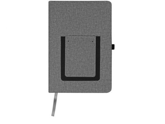 Блокнот Pocket 140*205 мм с карманом для телефона, серый, арт. 017728303