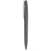 Ручка пластиковая soft-touch шариковая Zorro, серый/белый, арт. 017566303