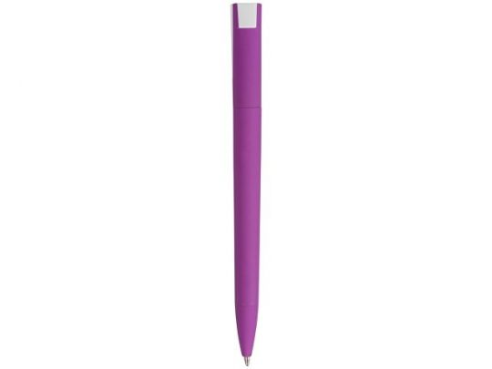 Ручка пластиковая soft-touch шариковая Zorro, фиолетовый/белый, арт. 017566403