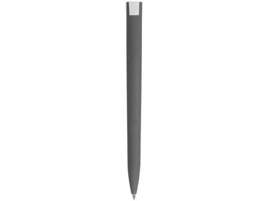 Ручка пластиковая soft-touch шариковая Zorro, серый/белый, арт. 017566303