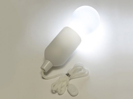 Портативная лампа на шнурке Pulli, белый, арт. 017746603
