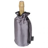 Охладитель для бутылки шампанского Cold bubbles из ПВХ в виде мешочка, серебристый, арт. 017767403