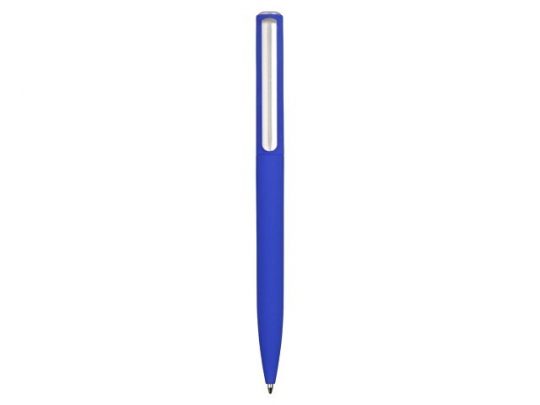 Ручка шариковая пластиковая Bon с покрытием soft touch, синий, арт. 017837703
