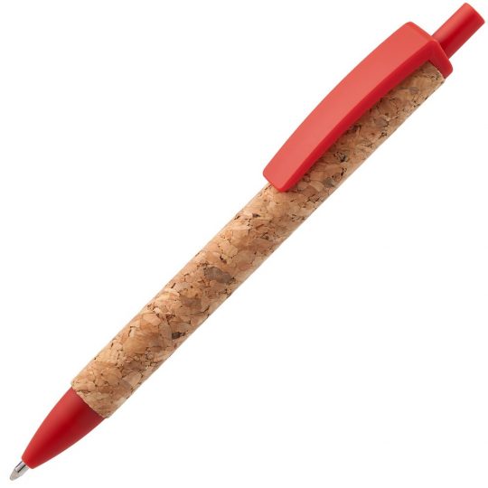 Ручка шариковая деревянная Grapho, красная