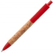 Ручка шариковая деревянная Grapho, красная
