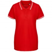 Рубашка поло женская Virma Stripes Lady, красная, размер S