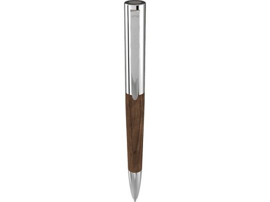 Ручка шариковая TITAN WOOD, синий, 1 мм, коричневый/серебристый, арт. 017805403