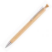 Ручка шариковая деревянная FOREST, черный, 1 мм, светло-коричневый, арт. 017805103
