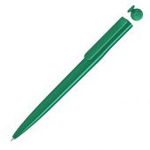 Ручка шариковая пластиковая RECYCLED PET PEN switch, синий, 1 мм, зеленый, арт. 017800603