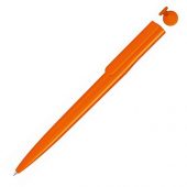 Ручка шариковая пластиковая RECYCLED PET PEN switch, синий, 1 мм, оранжевый, арт. 017801403