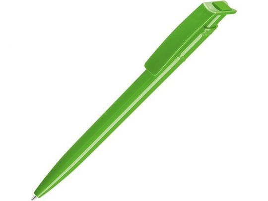 Ручка шариковая пластиковая RECYCLED PET PEN, синий, 1 мм, зеленое яблоко, арт. 017802103