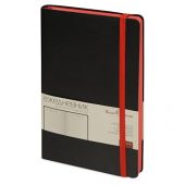 Подарочный набор Bruno Visconti Megapolis Soft: ежедневник А5 недат., ручка шарик., черный/красный, арт. 017830903