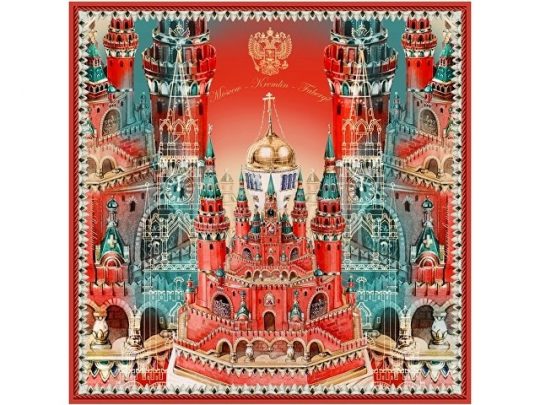 Платок Кремль — Москва — Фаберже, арт. 017752903