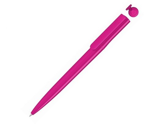 Ручка шариковая пластиковая RECYCLED PET PEN switch, синий, 1 мм, розовый, арт. 017801303
