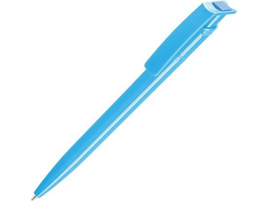 Ручка шариковая пластиковая RECYCLED PET PEN, синий, 1 мм, голубой, арт. 017801703