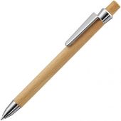 Ручка шариковая деревянная BEECH, черный, 1 мм, светло-коричневый, арт. 017799703
