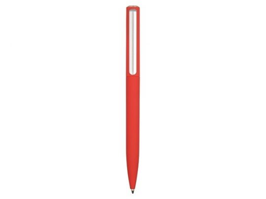 Ручка шариковая пластиковая Bon с покрытием soft touch, красный, арт. 017837803