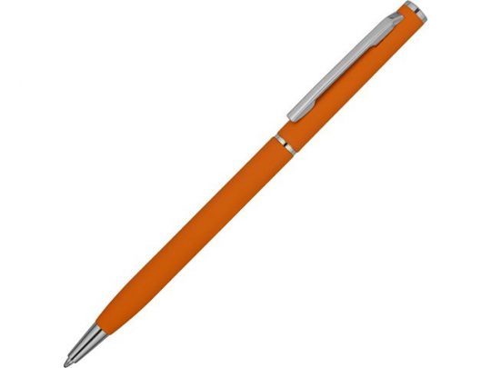Ручка металлическая шариковая с покрытием софт тач, оранжевый, арт. 017914103