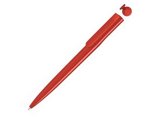 Ручка шариковая пластиковая RECYCLED PET PEN switch, синий, 1 мм, красный, арт. 017800303