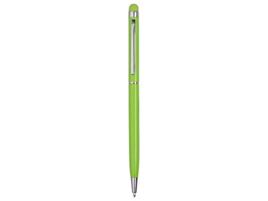 Ручка-стилус металлическая шариковая Jucy, зеленое яблоко, арт. 017836203