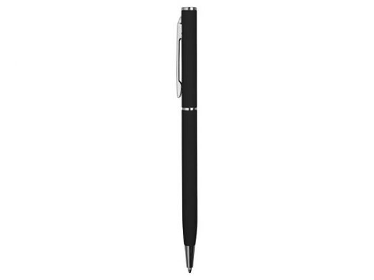 Ручка металлическая шариковая с покрытием софт тач, черный, арт. 017913903