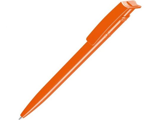 Ручка шариковая пластиковая RECYCLED PET PEN, синий, 1 мм оранжевый, арт. 017803003