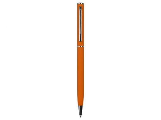 Ручка металлическая шариковая с покрытием софт тач, оранжевый, арт. 017914103