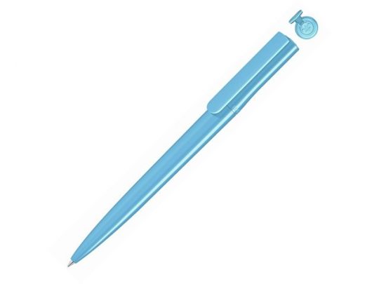 Ручка шариковая пластиковая RECYCLED PET PEN switch, синий, 1 мм, голубой, арт. 017800103
