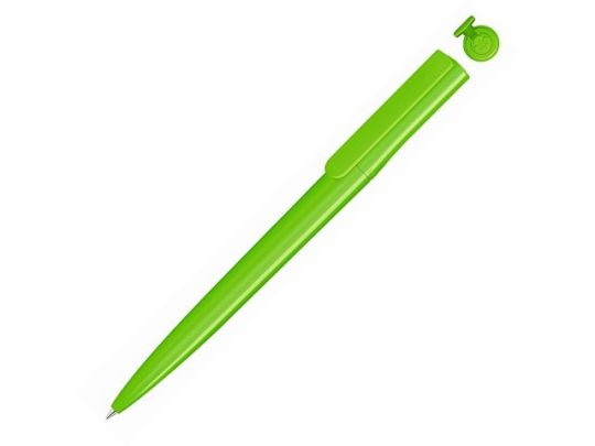 Ручка шариковая пластиковая RECYCLED PET PEN switch, синий, 1 мм, зеленое яблоко, арт. 017800503