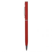 Ручка металлическая шариковая с покрытием софт тач, красный, арт. 017914303