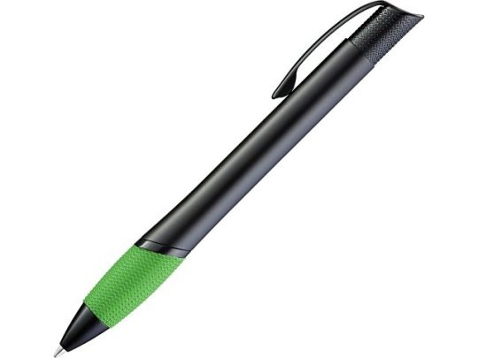 Ручка шариковая металлическая OPERA, зеленый/черный, арт. 018099203