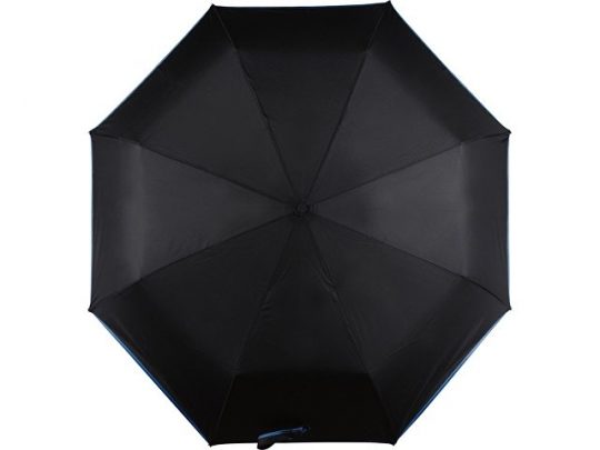 Зонт складной Уоки, черный/синий, арт. 017974603