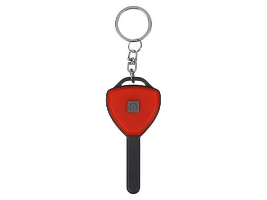 Брелок-фонарик COB Switch, красный/серый, арт. 017966603
