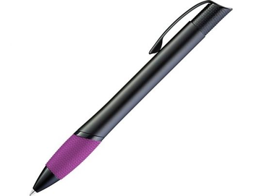 Ручка шариковая металлическая OPERA, фуксия/черный, арт. 018099703