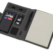 Органайзер с беспроводной зарядкой 5000 mAh Powernote, светло-серый, арт. 018017703