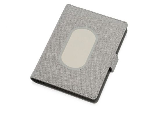 Органайзер с беспроводной зарядкой 5000 mAh Powernote, светло-серый, арт. 018017703