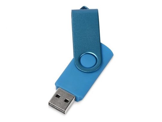 Флеш-карта USB 2.0 8 Gb Квебек Solid, голубой, арт. 018018603