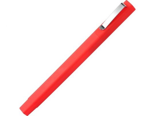 Ручка шариковая пластиковая Quadro Soft, квадратный корпус с покрытием софт-тач, красный, арт. 018054703