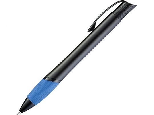 Ручка шариковая металлическая OPERA, голубой/черный, арт. 018099103