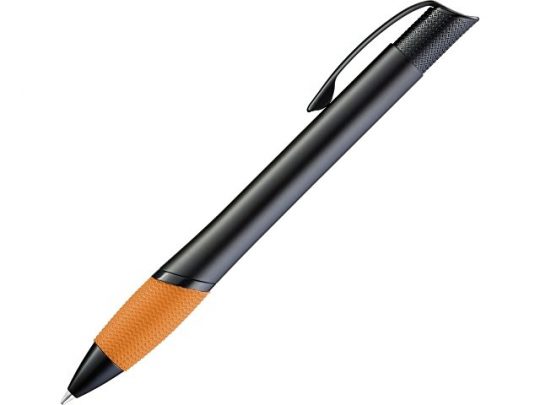 Ручка шариковая металлическая OPERA, оранжевый/черный, арт. 018099403