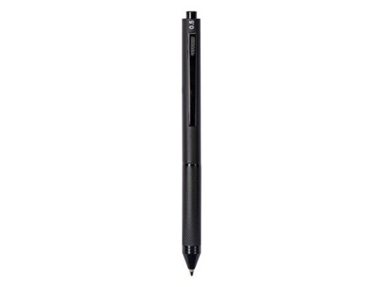 Ручка мультисистемная металлическая, 3 цвета (красный, синий, черный) и карандаш в футляре, арт. 018055003