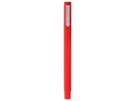 Ручка шариковая пластиковая Quadro Soft, квадратный корпус с покрытием софт-тач, красный, арт. 018054703