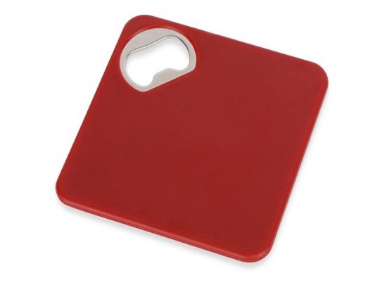 Подставка для кружки с открывалкой Liso, черный/красный, арт. 018107503