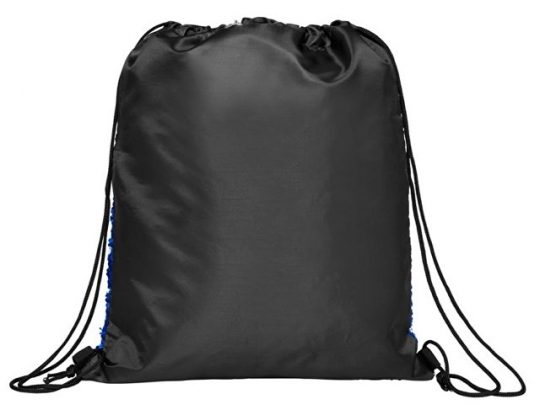 Блестящий рюкзак-мешок Mermaid со шнурком, черный/синий, арт. 018133103